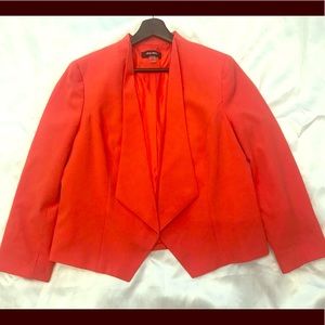 Nine West NWOT Orange Blazer; size 10